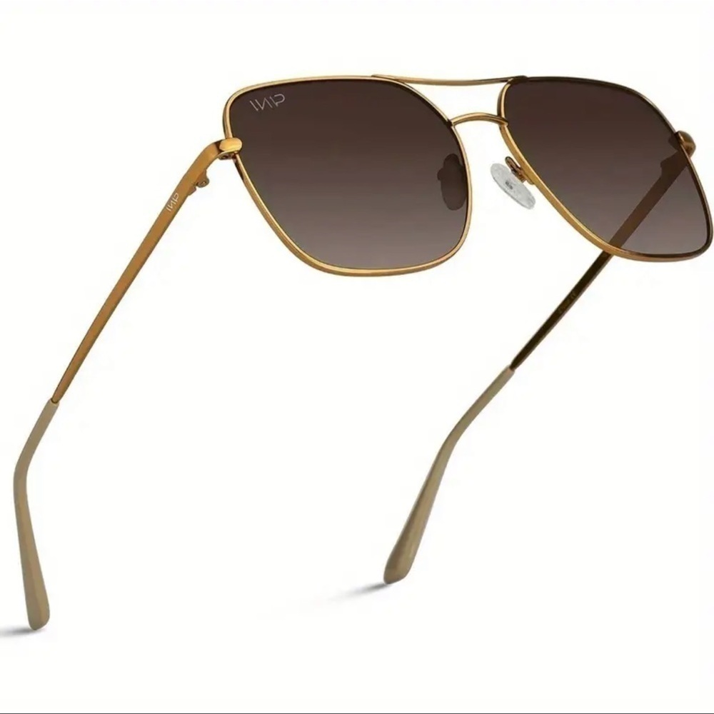 Luxury Oversized Metal Polarized Sunglasses - Picture 3 of 6